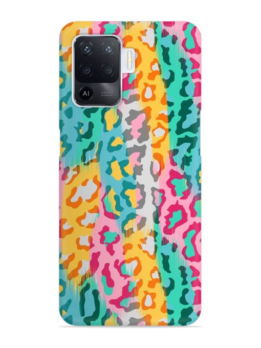 Seamless Vector Colorful Snap Case for Oppo F19 Pro Zapvi