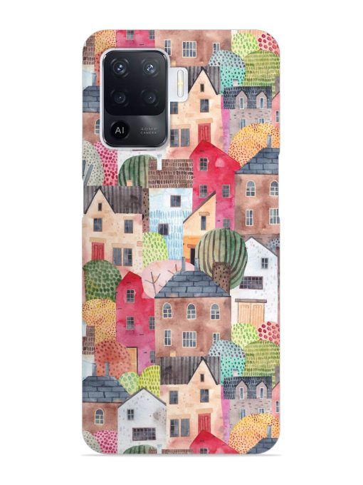 Abstract Seamless Pattern Snap Case for Oppo F19 Pro Zapvi