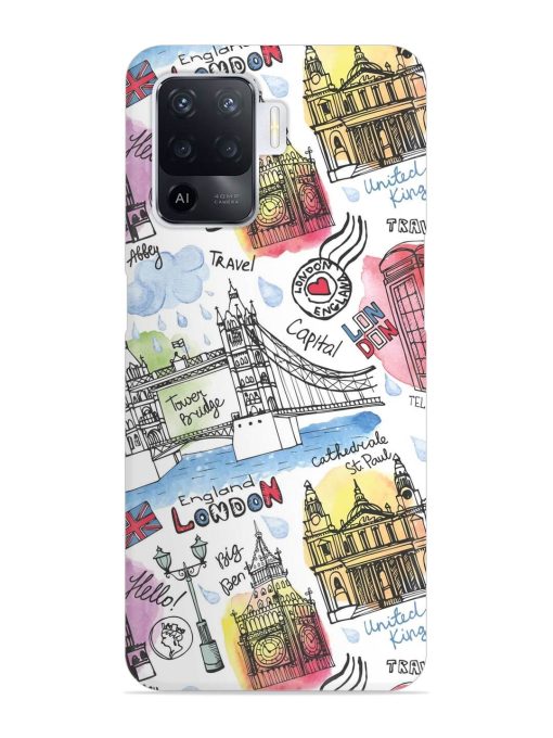 Vector London Landmark Snap Case for Oppo F19 Pro