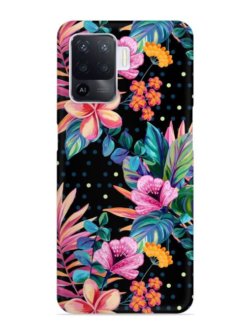 Seamless Floral Pattern Snap Case for Oppo F19 Pro Zapvi