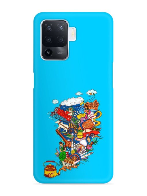 Vector Design Indian Snap Case for Oppo F19 Pro Zapvi