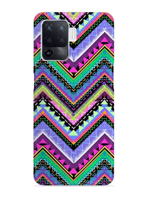 Tribal Aztec Print Snap Case for Oppo F19 Pro