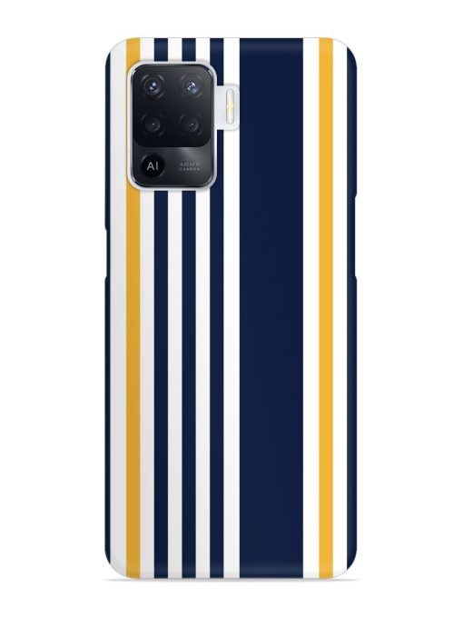 Seamless Stripe Pattern Snap Case for Oppo F19 Pro