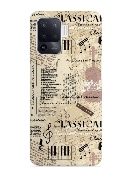 Classical Music Lpattern Snap Case for Oppo F19 Pro