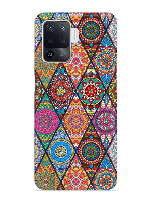 Seamless Tile Pattern Snap Case for Oppo F19 Pro