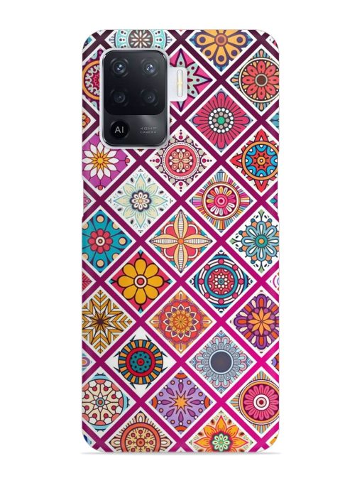 Seamless Tile Pattern Snap Case for Oppo F19 Pro Zapvi