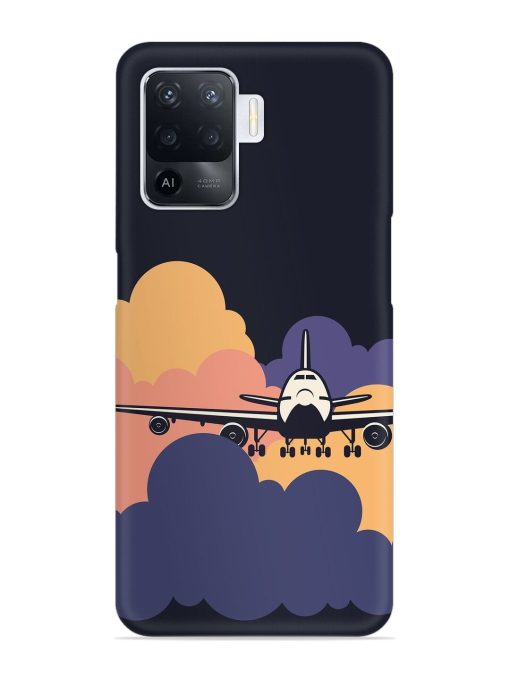 Aeroplane vector Snap Case for Oppo F19 Pro Zapvi