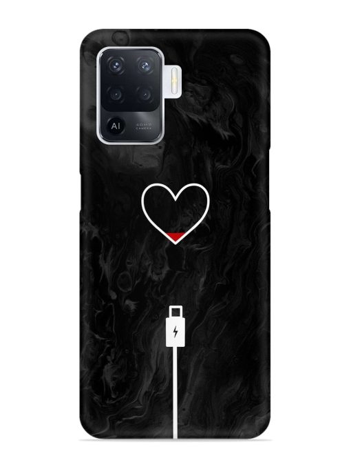 Heart Charging Vector Snap Case for Oppo F19 Pro