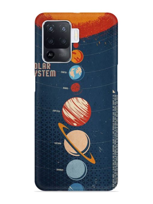 Solar System Vector Snap Case for Oppo F19 Pro