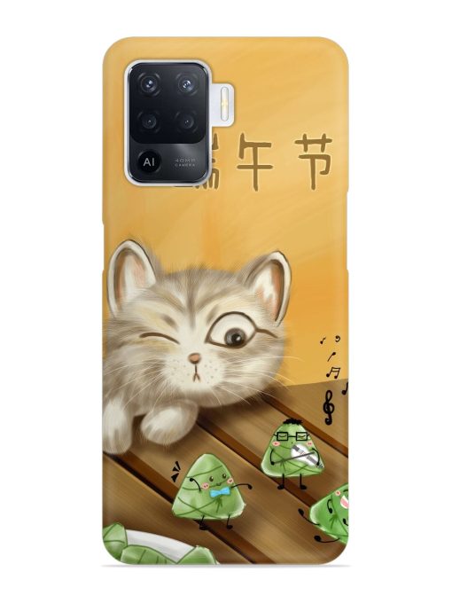 Cat Scorpion Dancing Snap Case for Oppo F19 Pro