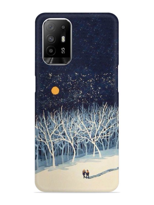 Full Moon Snowshoe Tour Snap Case for Oppo F19 Pro Plus