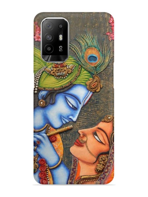 Lord Radha Krishna Flute Art Snap Case for Oppo F19 Pro Plus Zapvi