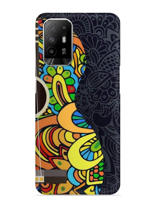 Guitar Vector Art Snap Case for Oppo F19 Pro Plus Zapvi