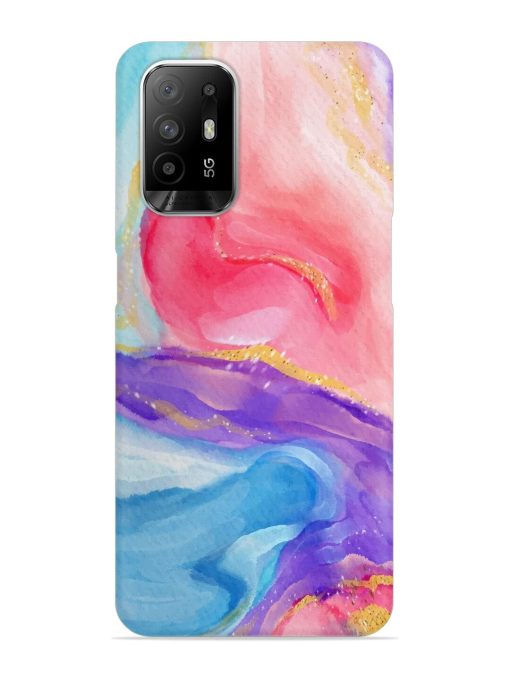 Watercolor Gradient Snap Case for Oppo F19 Pro Plus Zapvi