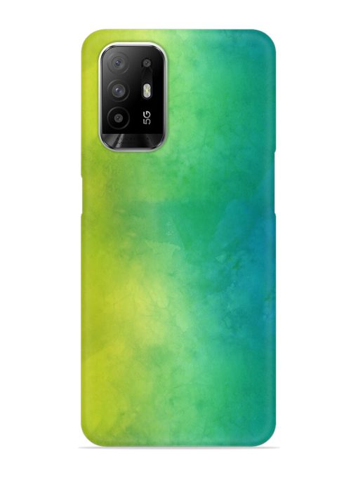 Yellow Green Gradient Snap Case for Oppo F19 Pro Plus