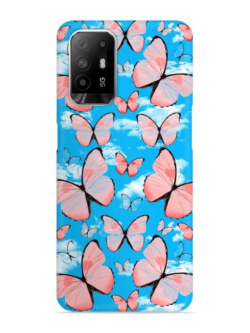 Seamless Pattern Tropical Snap Case for Oppo F19 Pro Plus