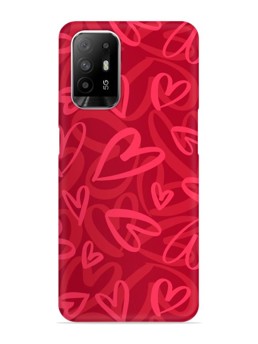 Seamless Romantic Pattern Snap Case for Oppo F19 Pro Plus