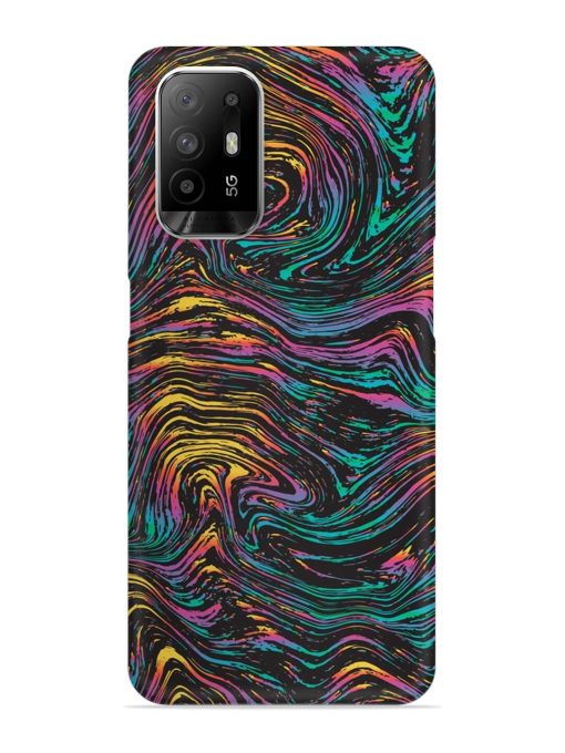 Abstract Liquid Colors Snap Case for Oppo F19 Pro Plus Zapvi