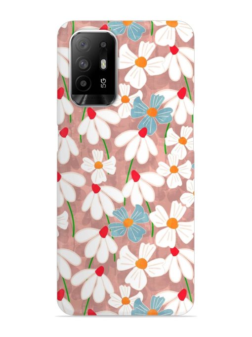 Abstract Petal Flowers Snap Case for Oppo F19 Pro Plus Zapvi