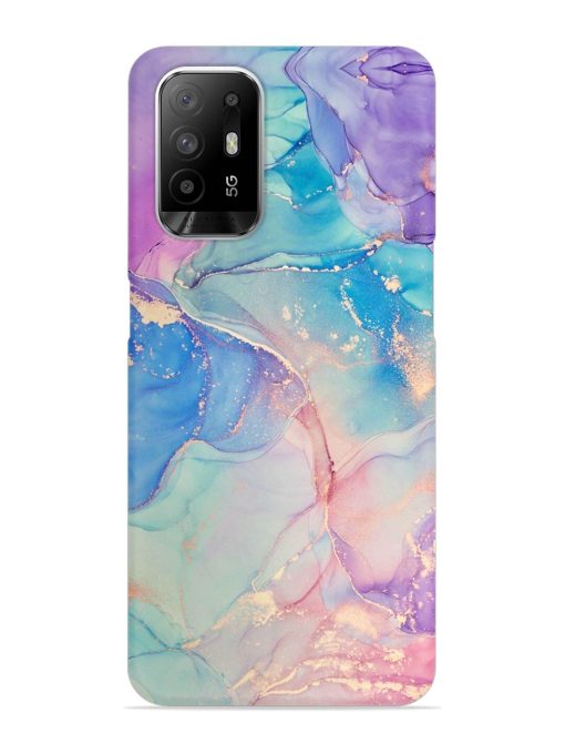 Alcohol Ink Colors Snap Case for Oppo F19 Pro Plus