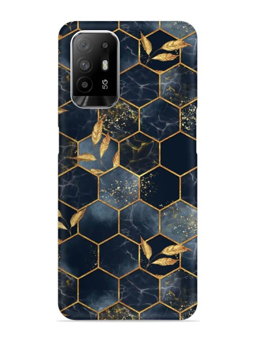 Marble Hexagon Seamless Snap Case for Oppo F19 Pro Plus