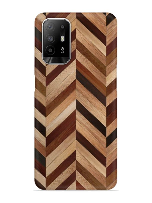 Seamless Wood Parquet Snap Case for Oppo F19 Pro Plus