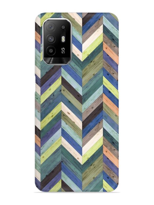 Chevron Random Color Snap Case for Oppo F19 Pro Plus