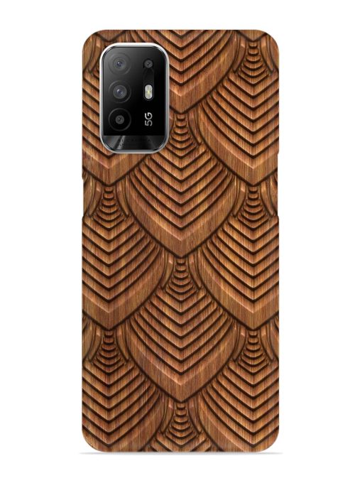 Carved Pattern On Snap Case for Oppo F19 Pro Plus Zapvi