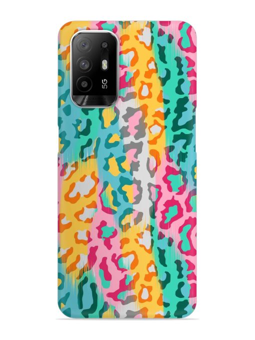 Seamless Vector Colorful Snap Case for Oppo F19 Pro Plus