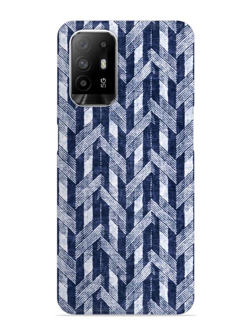 Abstract Herringbone Motif Snap Case for Oppo F19 Pro Plus