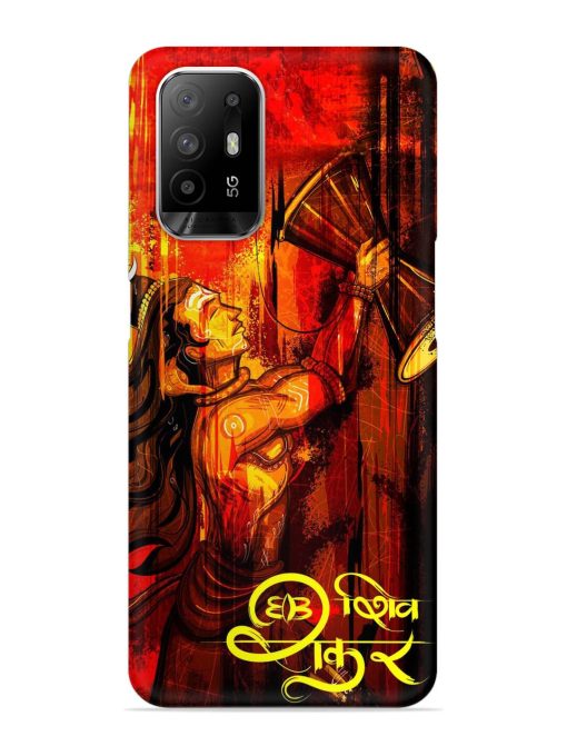 Illustration Lord Shiva Snap Case for Oppo F19 Pro Plus Zapvi