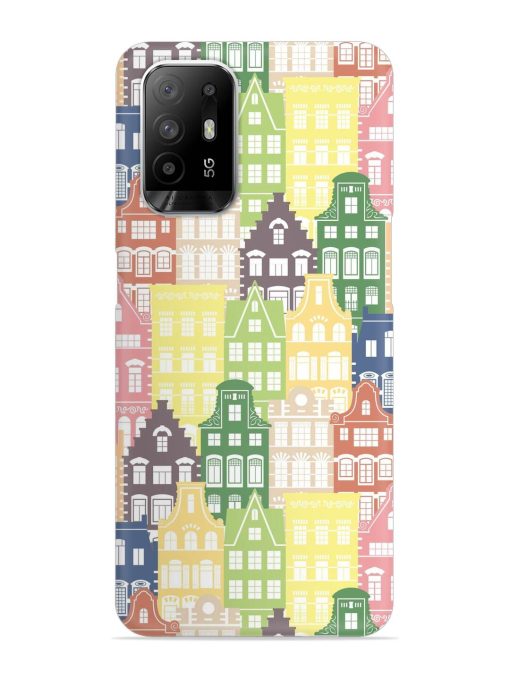 Seamless Shapes Pattern Snap Case for Oppo F19 Pro Plus