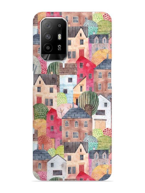 Abstract Seamless Pattern Snap Case for Oppo F19 Pro Plus Zapvi