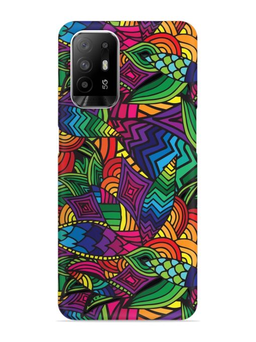 Abstract Multicolor Seamless Snap Case for Oppo F19 Pro Plus Zapvi