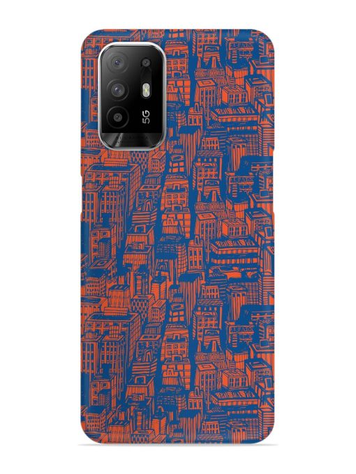 Hand Drawn Seamless Snap Case for Oppo F19 Pro Plus