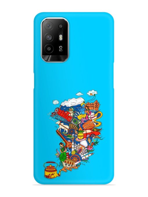 Vector Design Indian Snap Case for Oppo F19 Pro Plus