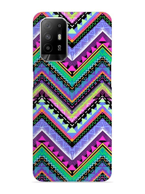 Tribal Aztec Print Snap Case for Oppo F19 Pro Plus