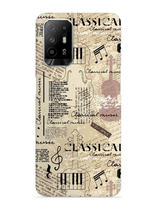 Classical Music Lpattern Snap Case for Oppo F19 Pro Plus