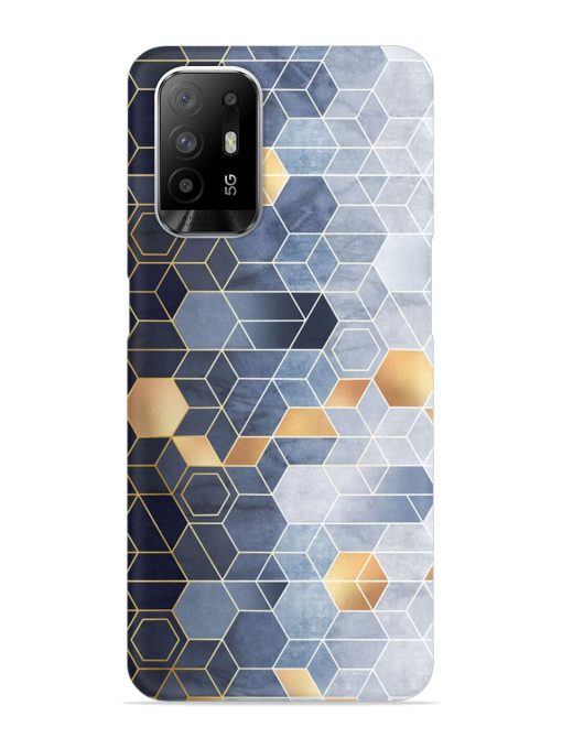 Geometric Abstraction Hexagons Snap Case for Oppo F19 Pro Plus Zapvi