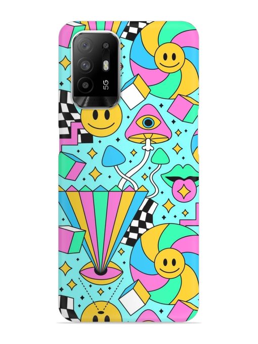 Trippy Rainbow 60S Snap Case for Oppo F19 Pro Plus