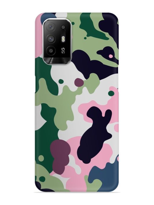 Seamless Funky Camouflage Snap Case for Oppo F19 Pro Plus Zapvi