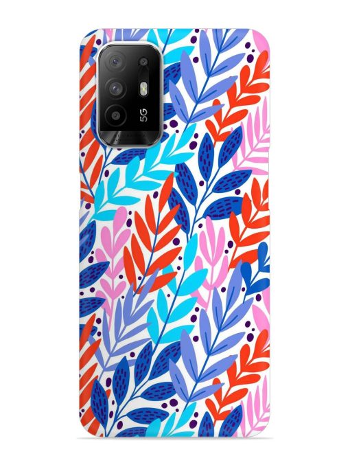 Bright Floral Tropical Snap Case for Oppo F19 Pro Plus