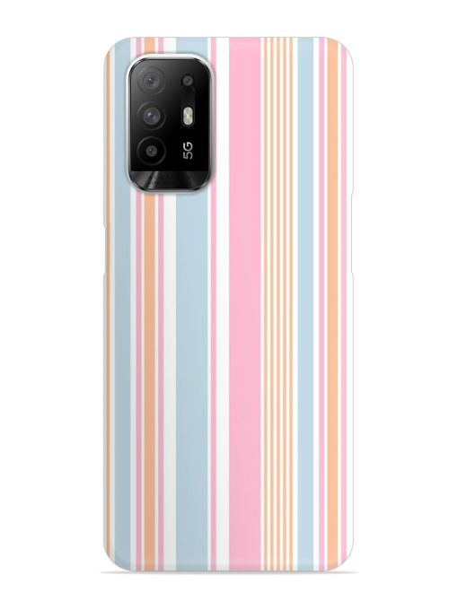 Stripe Seamless Pattern Snap Case for Oppo F19 Pro Plus