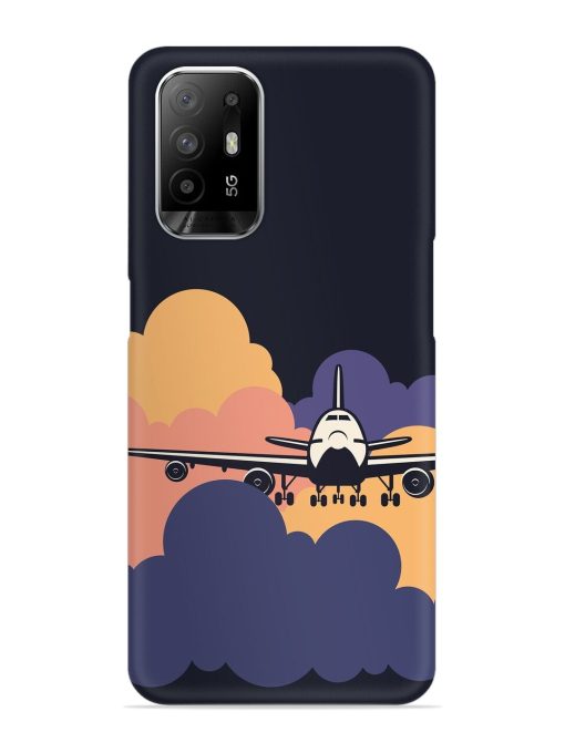 Aeroplane vector Snap Case for Oppo F19 Pro Plus Zapvi