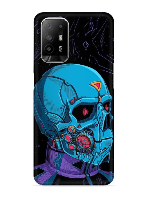 Skull Robo Vector Snap Case for Oppo F19 Pro Plus Zapvi