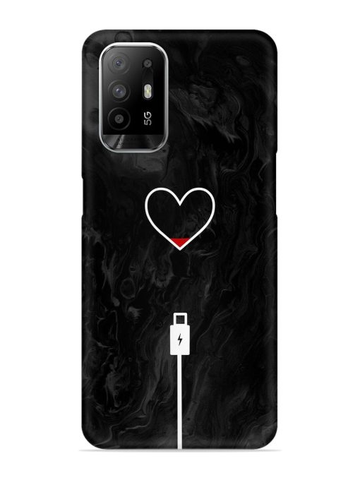 Heart Charging Vector Snap Case for Oppo F19 Pro Plus Zapvi