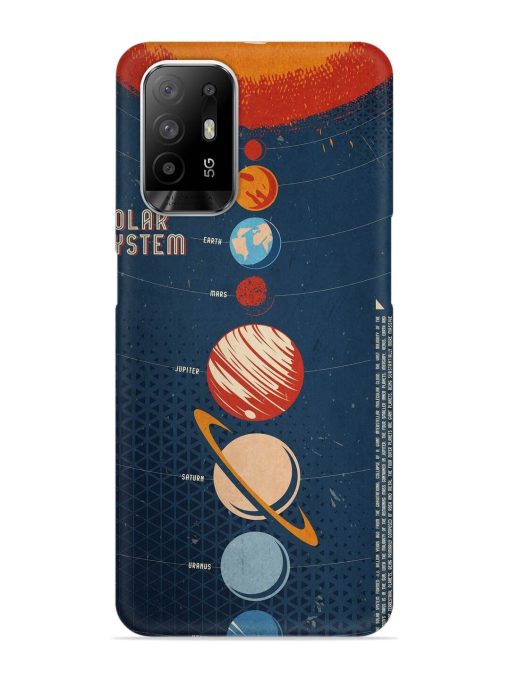 Solar System Vector Snap Case for Oppo F19 Pro Plus Zapvi