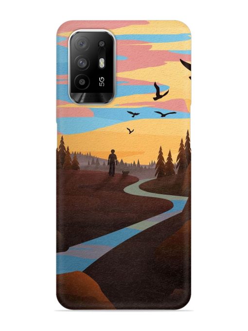 Natural Landscape Art Snap Case for Oppo F19 Pro Plus