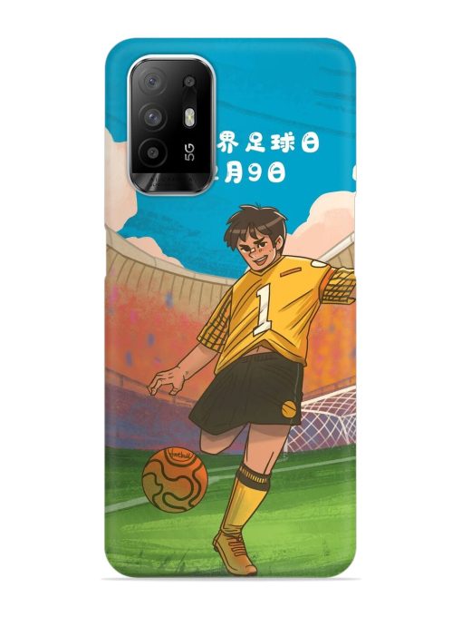 Soccer Kick Snap Case for Oppo F19 Pro Plus