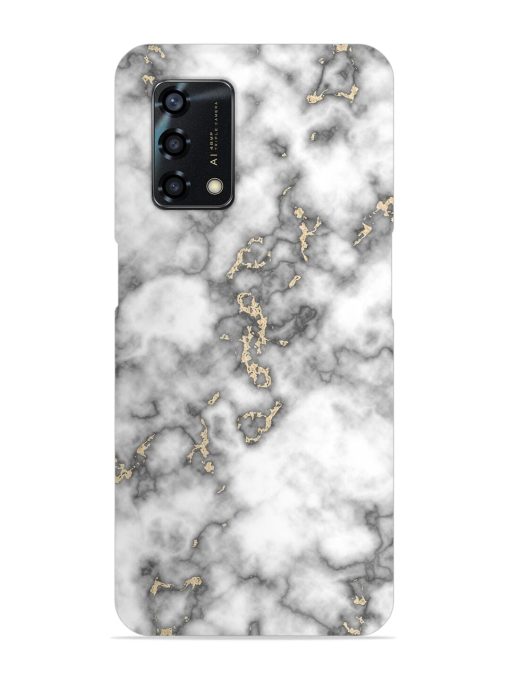 Gray And Gold Marble Snap Case for Oppo F19S